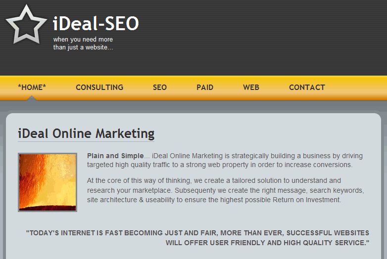 iDeal SEO - Freelance Web Marketing & Promotion